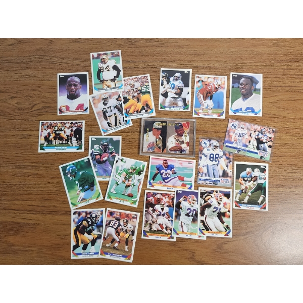 Lot of Assorted Football Cards Including 1994/95 Super Bowl Heros Card - See Photos - 21 Cards Total