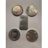 Image 2 : 5 - .999 Fine Silver Ounces - One Troy Ounce Each - Incudes 2 American Eagles - Great Lot