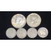 Image 1 : 1964 90% Silver Kennedy Half Dollar, 1966 40% Silver Half Dollar & Assorted Liberty/Buffalo Nickels