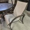 Image 2 : Louisville Home Pickup - VERY FINE COMPLETE PATIO GLASS TOP TABLE CHAIRS & UMBRELLA SET - EXCELLENT