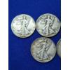 Image 2 : x8 Assorted Years 90% Silver Walking Liberty Half Dollars FV: $4.00