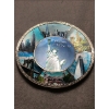 Image 3 : Statue of Liberty Souvenir Metal Plate Size 6" x 6" Colors Blue, Black, Silver, 