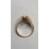 Image 4 : Vintage 14K Yellow Gold Cocktail Ring With Pear-shaped Australian Opal - Size 7.5 - Weight: 7.1g