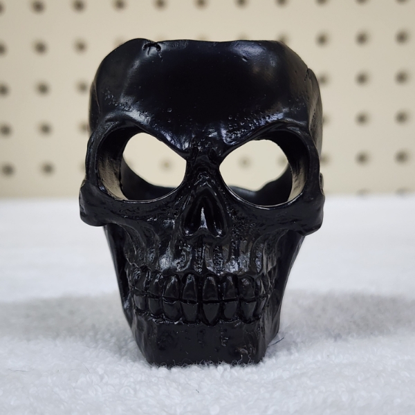 Nice 2 Inch Black Skull Candle or Tealight Holder