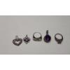 Image 2 : Assorted Sterling Silver Rings & Pendants - Total Weight: 27.8g