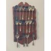 Image 2 : Vintage Collectible Spoon Collection Including Wall Rack - See Pics