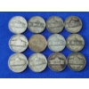 Image 2 : Lot of 12 Jefferson Wartime Nickels - 35% U.S. Silver - Face Value: $0.60