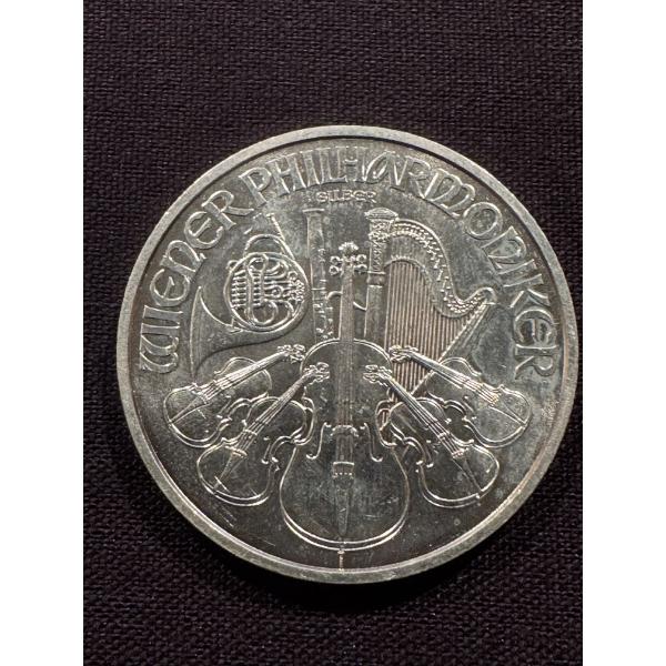 2018 Austrian Philharmonic .999 One Troy Ounce Fine Silver Coin - Mint Condition
