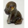 Image 4 : Adorable Degenhart Vintage Glass Dog Figurine- Dapper Gray Slag