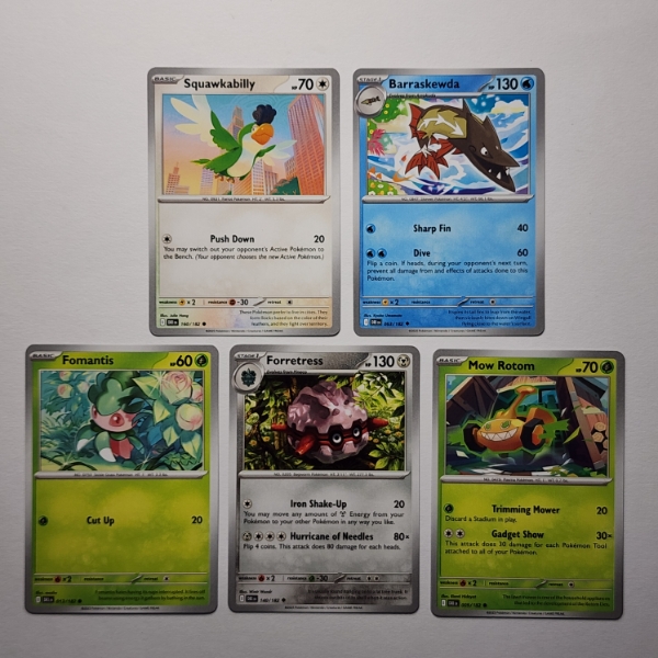 Five Assorted Mint Condition Pokemon Trading Cards ~ ALL PACK FRESH!