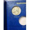 Image 10 : Partially Filled Washington Quarter Collection Book Ranging 1932-1964 - Face Value of $5.50 in 90% 