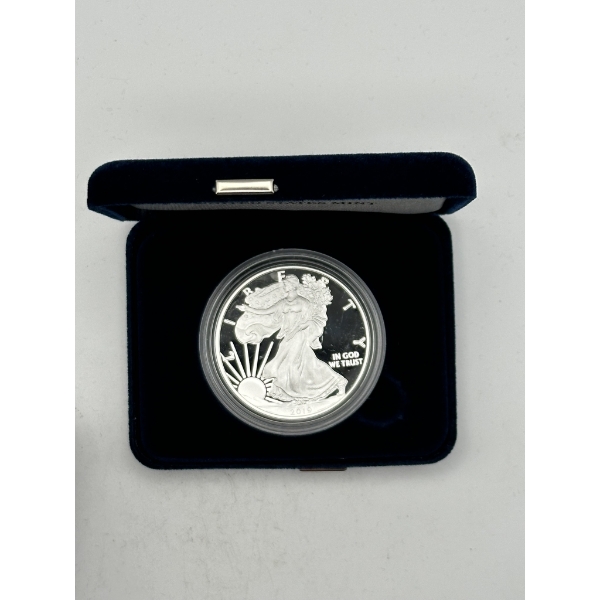 2019-W Proof American Silver Eagle with U.S. Mint Box & COA