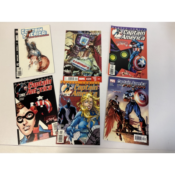 Captain America Comic Books - Set of 6 Comics - Marvel Comics- Captain America and the Falcon