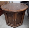 Image 6 : MCM Solid Wood 20''x25'' & 22''x26'' End Tables, 2 Ceramic Matching 33'' Lamps & 32'' Birdcage Lamp 