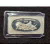 Image 1 : Vintage 1973 Happy Thanksgiving Great Lakes Mint 1 Troy Ounce .999 Fine Silver Bar