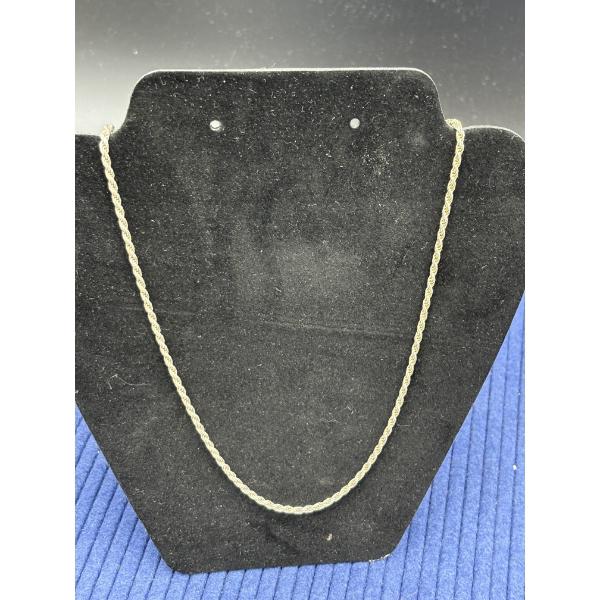 Sterling Silver Twisted Chain - Gorgeous Piece! - Made in Italy - 24 inches - 15.4 Grams