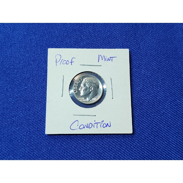 1961 Roosevelt Silver Dime Proof - Mint Condition 