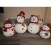 Image 1 : Foam Snowman Family 21", 17", 15", 13" 