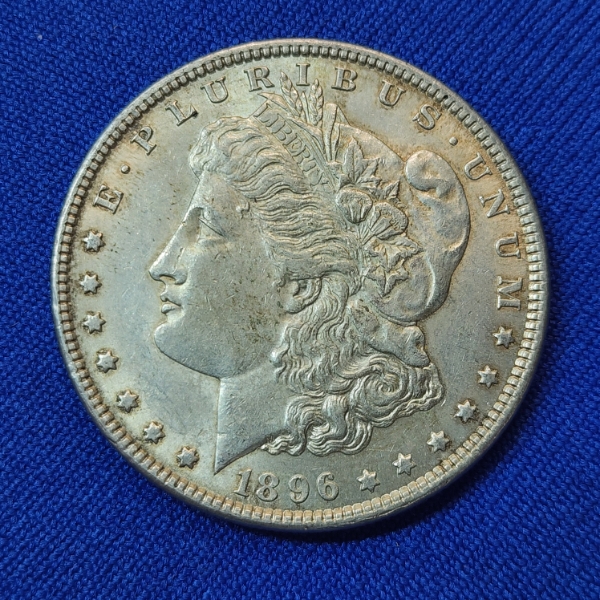 1896 Silver Morgan Dollar - 90% Silver U.S. Coin 