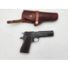 Image 1 : WWII Ithaca M1911A1 U.S. Army .45 ACP Pistol with Hunter Leather Holster