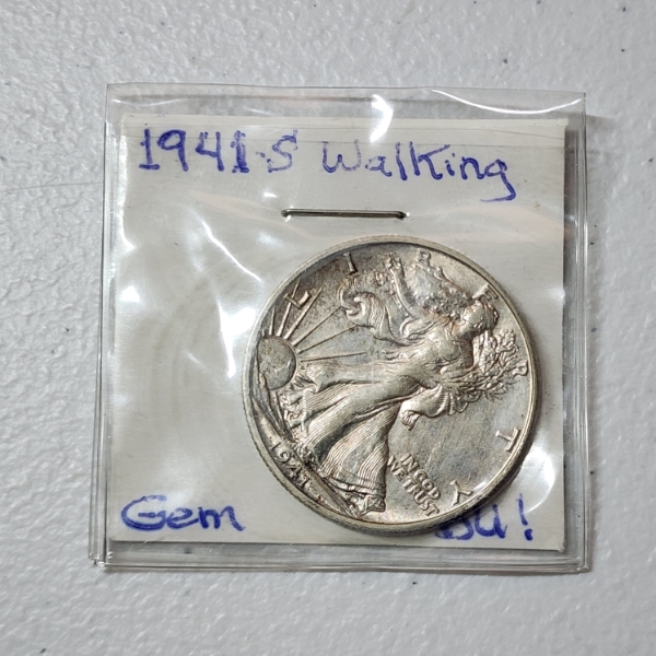 1941-S Walking Liberty Half Dollar - 90% Silver U.S. Coin