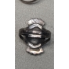 Image 7 : Sterling Silver Southwestern Style Cuff Bracelet & Rings With Turquoise - Total Weight: 26.3g