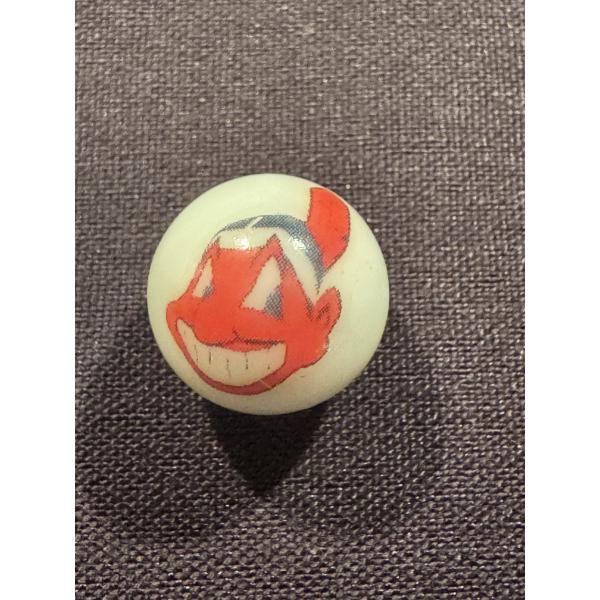 Vintage Cleveland Indians Chief Wahoo MLB Baseball Promotional Marble - Mint Condition