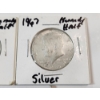 Image 3 : Three 40% Silver Kennedy Half Dollars: 1965, 1967, 1968 FV: $1.50