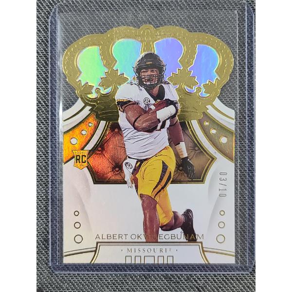 2020 Panini Chronicles Draft Picks Crown Royale Albert Okwuegbunam NUMBERED 03/10