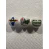 Image 1 : 3- Gasoline & Oil One Inch Glass Shooter Marbles - Sunoco, Dino & Hess