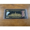 Image 2 : Ben Franklin $100 Collector Gold Foil .999999 - 24K Gold Note In Protective Holder - Mint Condition