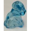 Image 3 : Adorable Degenhart Vintage Uranium Glass Dog Figurine -Lt Sapphire