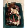 Image 1 : *Pick Up At Mantua Home-No Shipping Available*  Christmas Decor in Green Storage Bin - Holiday Doll 