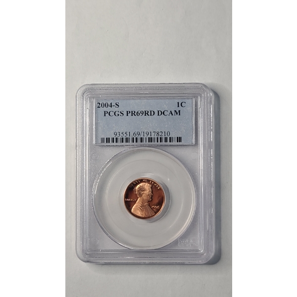 PCGS 2004-S PR 69 DCAM Lincoln Memorial Cent 