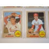 Image 4 : x10 Assorted 1968 Topps Baseball Trading Cards - Excellent Condition in Card Holders