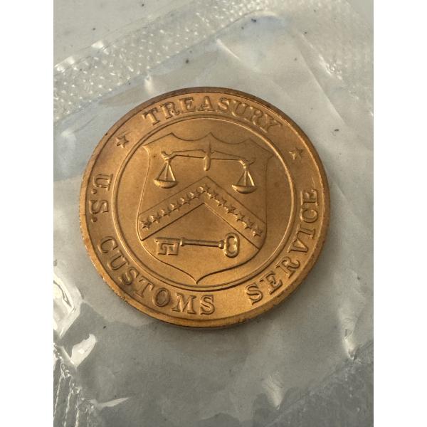 Limited Edition United States Treasury Customs One Ounce .999 Fine Copper Ounce - Mint Condition