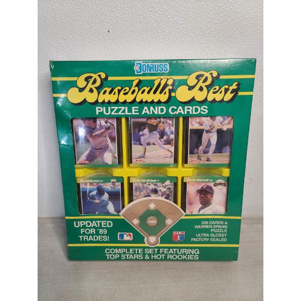 Donruss 1989 Baseball's Best Puzzle & Card New in Box With Plastic