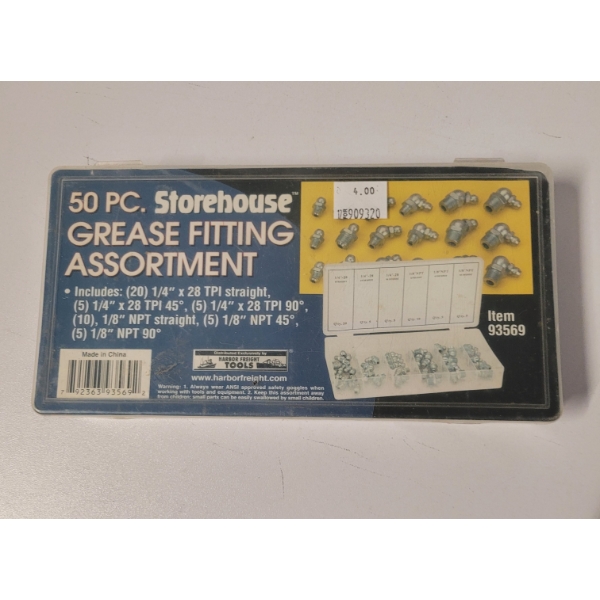 50 Piece Grease Fitting Assortment