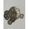Image 1 : Lot of 30, 90% Silver Assorted Year Mercury Dimes, FV $3.00