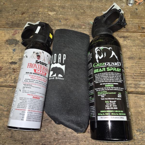 PICKUP IN CANTON -  2 Bottles - Hunting Protection: BEAR SPRAY 7 MOUNTAIN LION SPRAY  / DETERENT