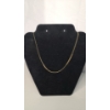 Image 1 : 14K Gold 16" Herringbone Style Necklace - Weight: 4.9g