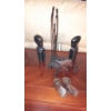 Image 1 : African Art Carvings Group AS Shown - 6 pcs total up to 7"  Ebony Carvings -see pics