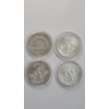 Image 2 : (4) U.S 90% Silver Half Dollars - 1961-D Franklin Half Dollar & (3) 1964 Kennedy Halves - FV: $2.00