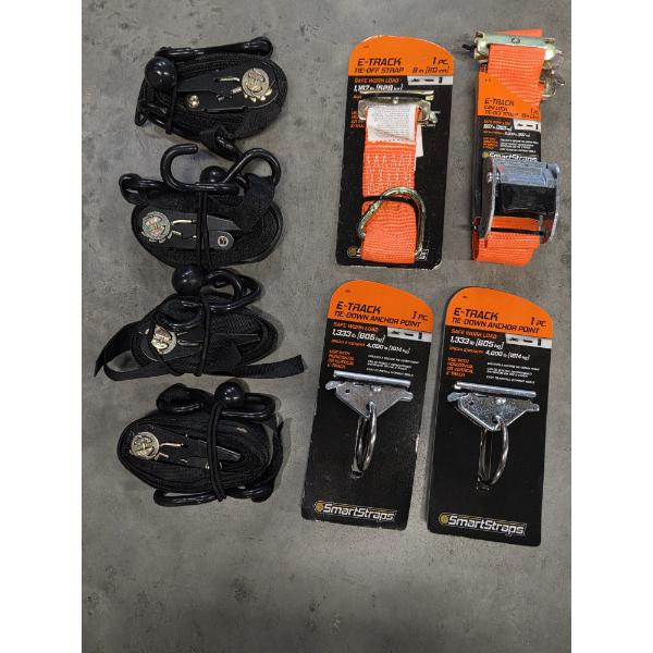 New ETrack Ratchet Straps, Tie Down Anchors And Straps