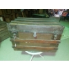 Image 1 : Antique Steamer Trunk 30 x 18 x 20 Overall - As Shown