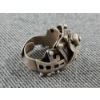 Image 4 : Mexican Sterling Silver Secret Stash Compartment Ring Weighing 10.6 Grams