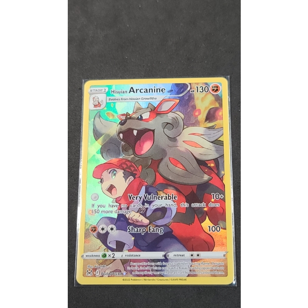 2022 Hisuian Arcanine Trainer Ultra Rare Holo Pokémon Card