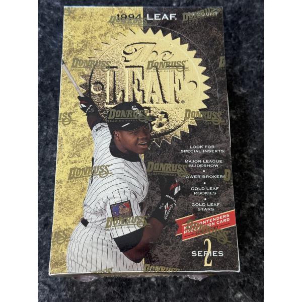 1994 Leaf Series 2 Unopened DonRuss MLB Baseball Wax Box - 36 Packs - Factory Sealed - Mint Conditio