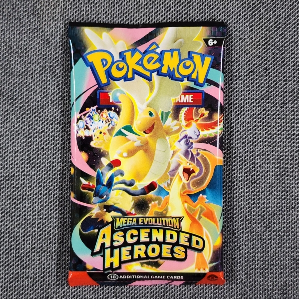 SEALED Pokemon Mega Evolution Ascended Heroes 10 Card Booster Pack ~ Guaranteed Rare in Each Pack!