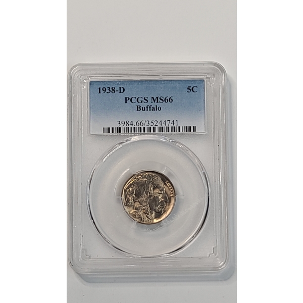PCGS United States 1938-D MS66  Buffalo Nickel